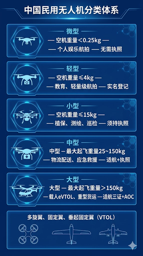 无人机分类标准体系