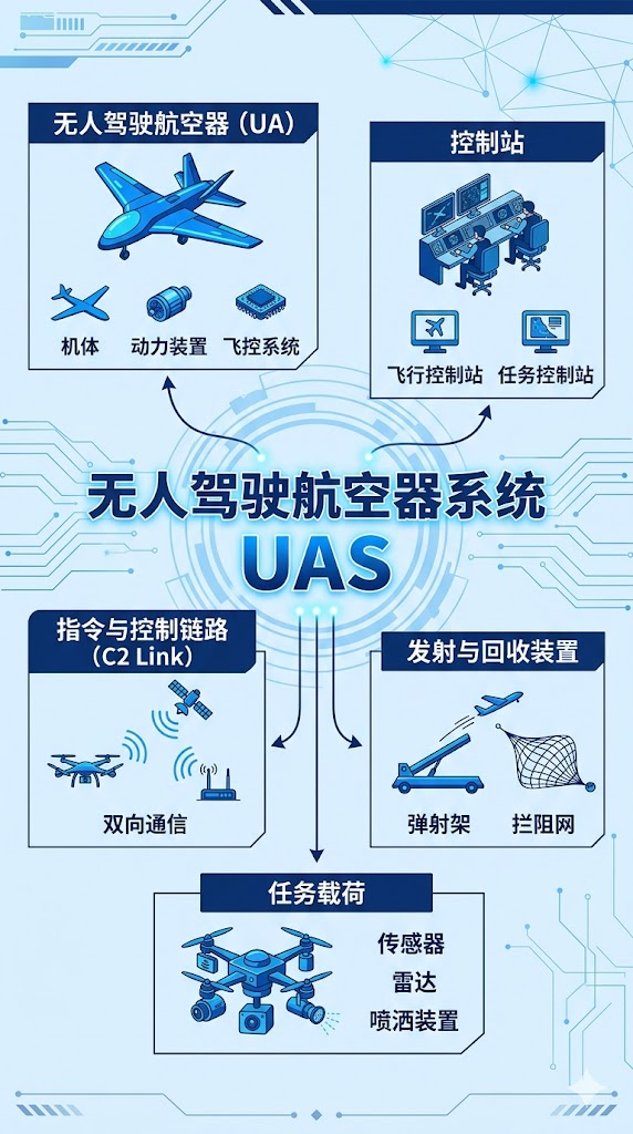 无人驾驶航空器系统(UAS)核心组成