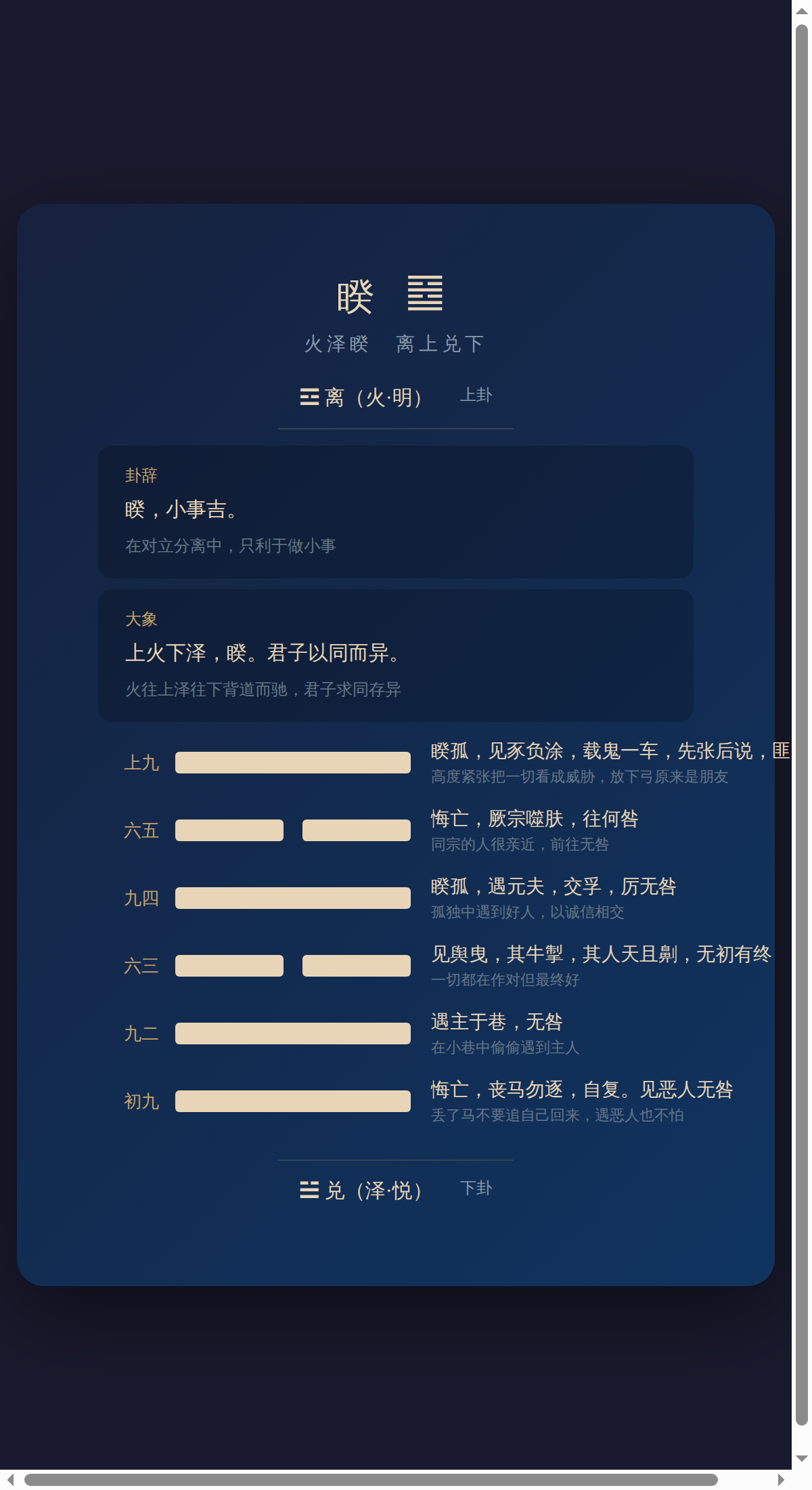 38-睽卦