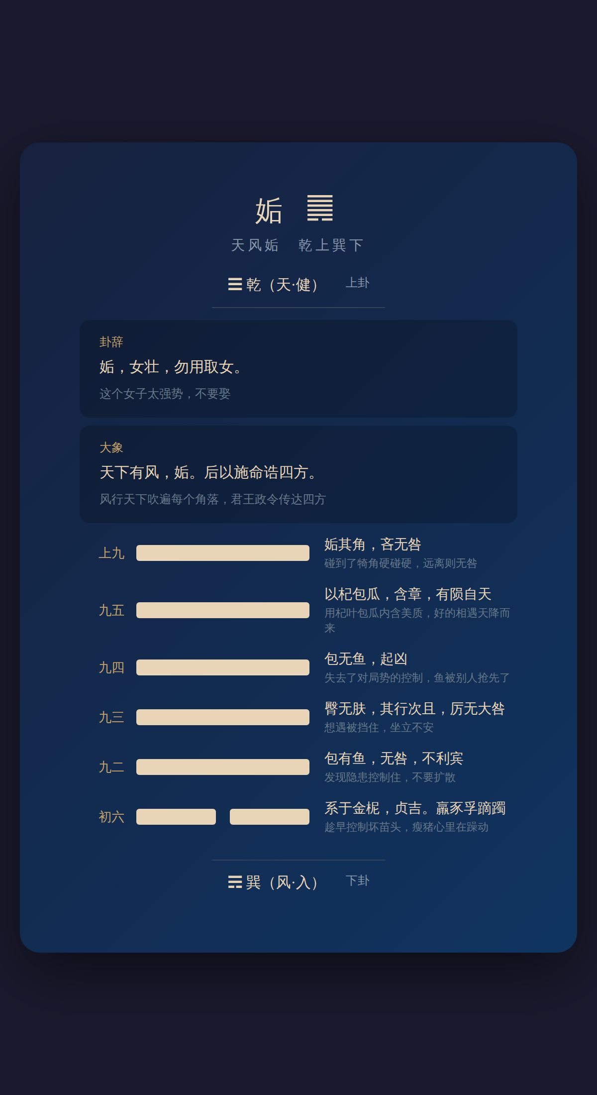 44-姤卦