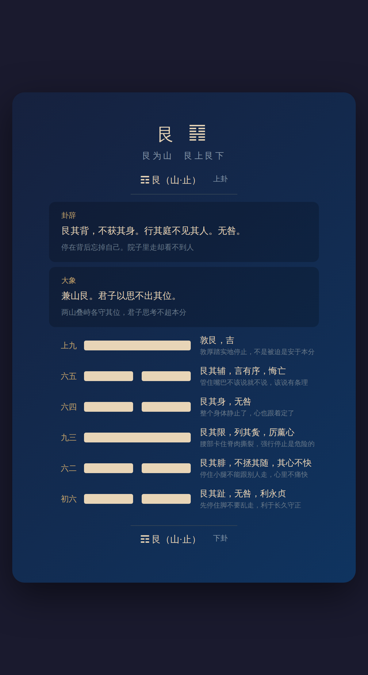 52-艮卦