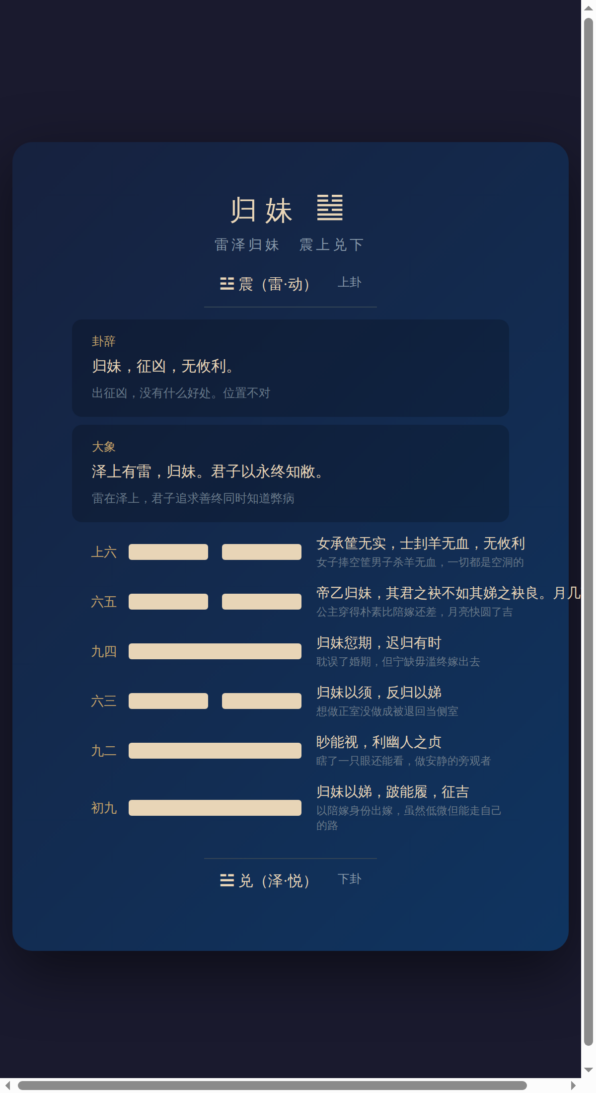 54-归妹卦
