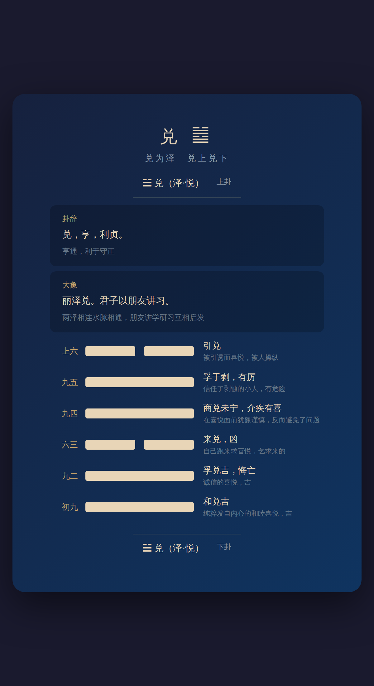 58-兑卦